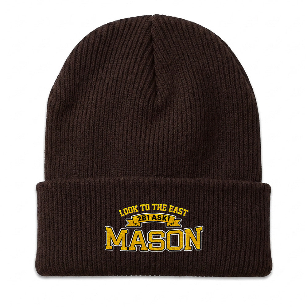 Look To The East Beanie - Embroidered
