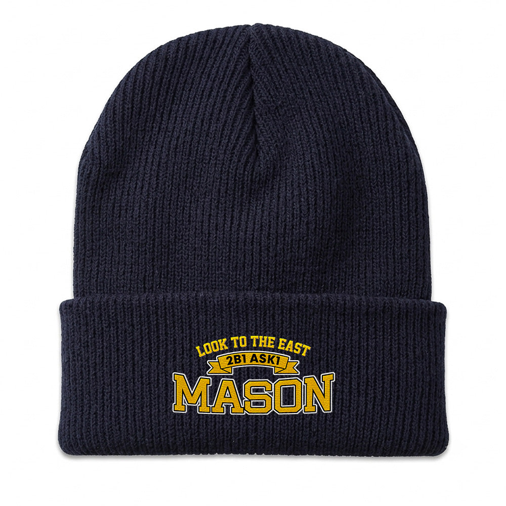 Look To The East Beanie - Embroidered