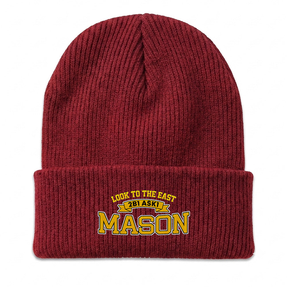 Look To The East Beanie - Embroidered