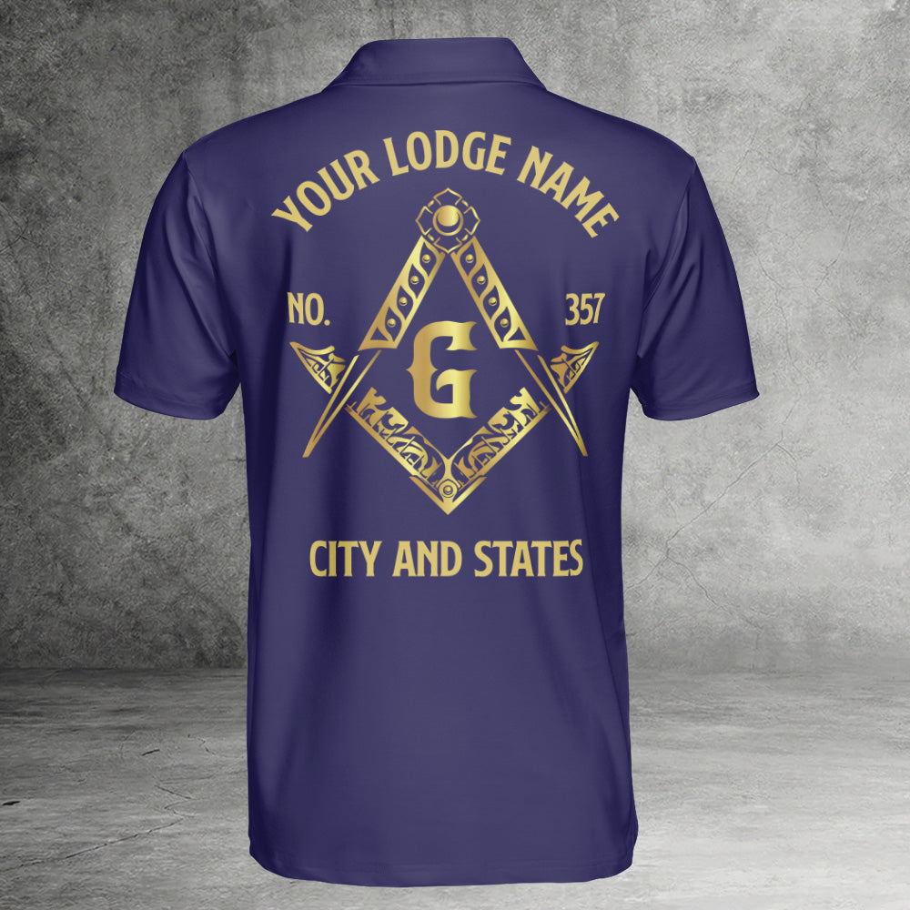 Custom Freemason Polo Shirt