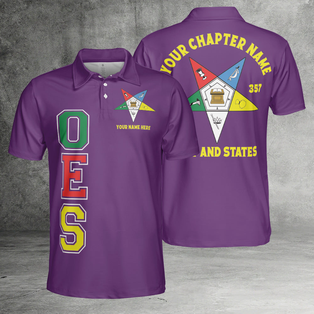 Custom Order of the Eastern Star OES Polo Shirt