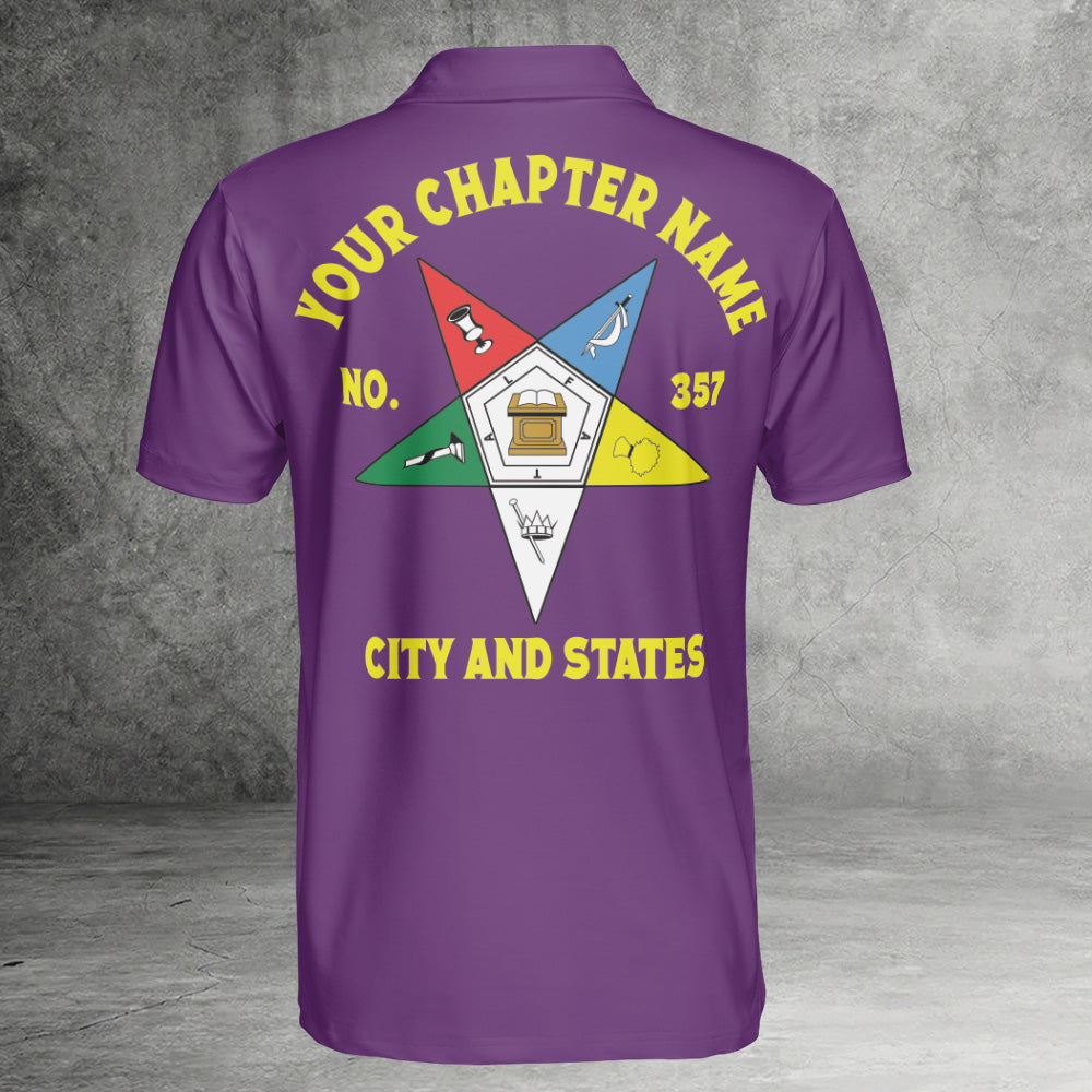 Custom Order of the Eastern Star OES Polo Shirt