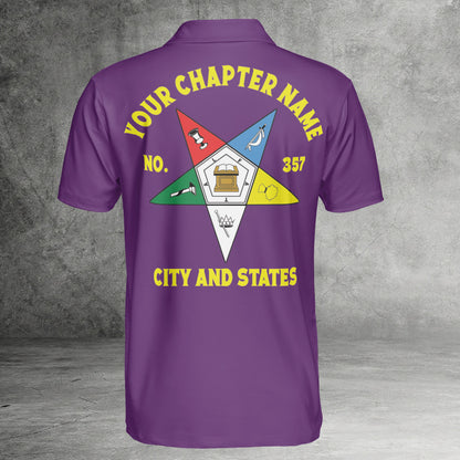 Custom Order of the Eastern Star OES Polo Shirt