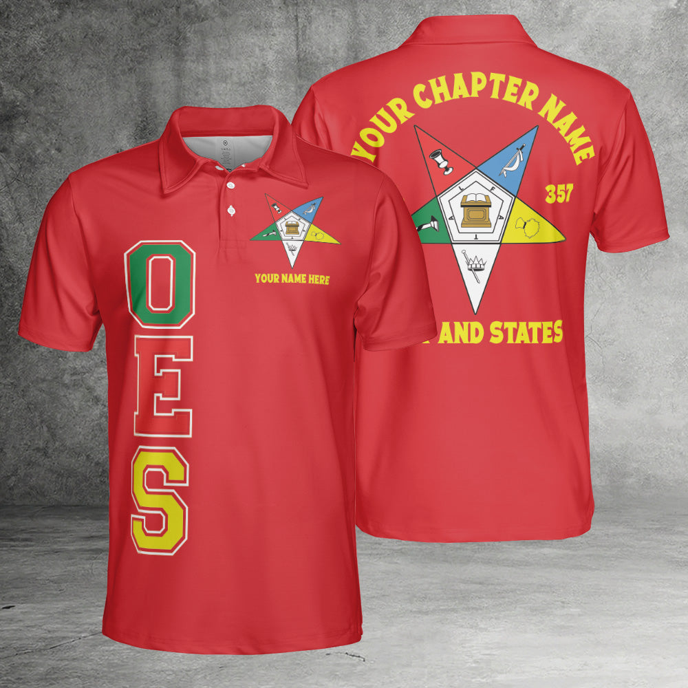 Custom Order of the Eastern Star OES Polo Shirt