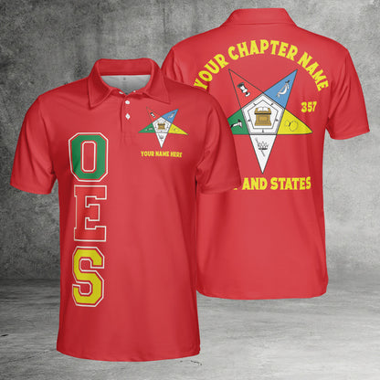 Custom Order of the Eastern Star OES Polo Shirt