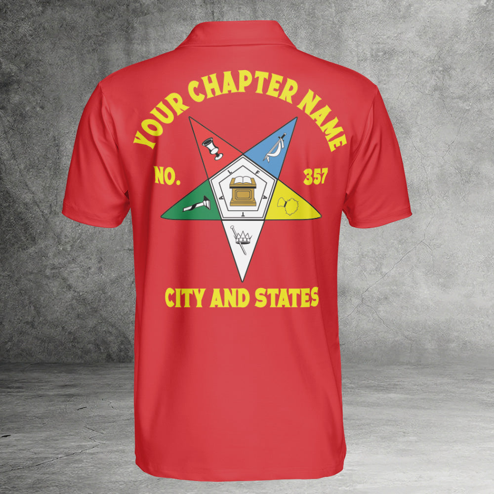Custom Order of the Eastern Star OES Polo Shirt
