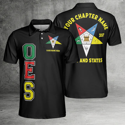 Custom Order of the Eastern Star OES Polo Shirt