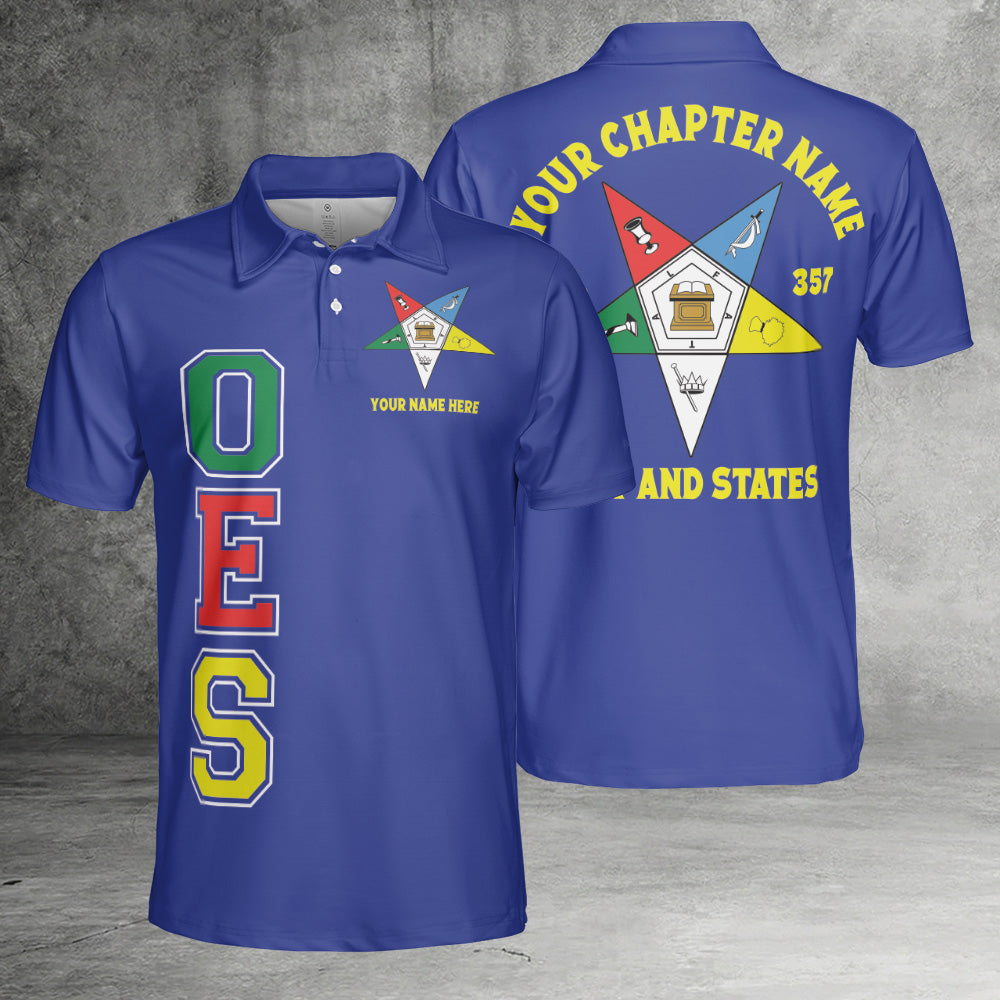 Custom Order of the Eastern Star OES Polo Shirt