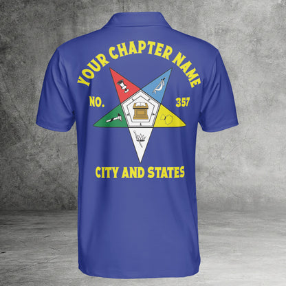 Custom Order of the Eastern Star OES Polo Shirt
