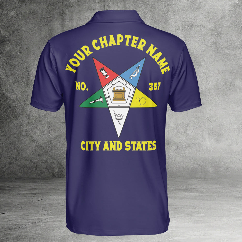 Custom Order of the Eastern Star OES Polo Shirt