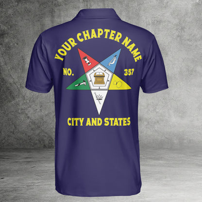 Custom Order of the Eastern Star OES Polo Shirt