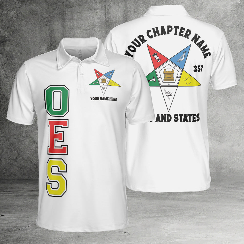 Custom Order of the Eastern Star OES Polo Shirt