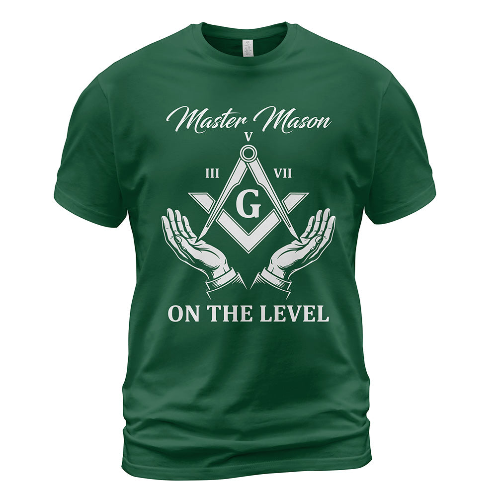 On The Level Master Mason T-Shirt