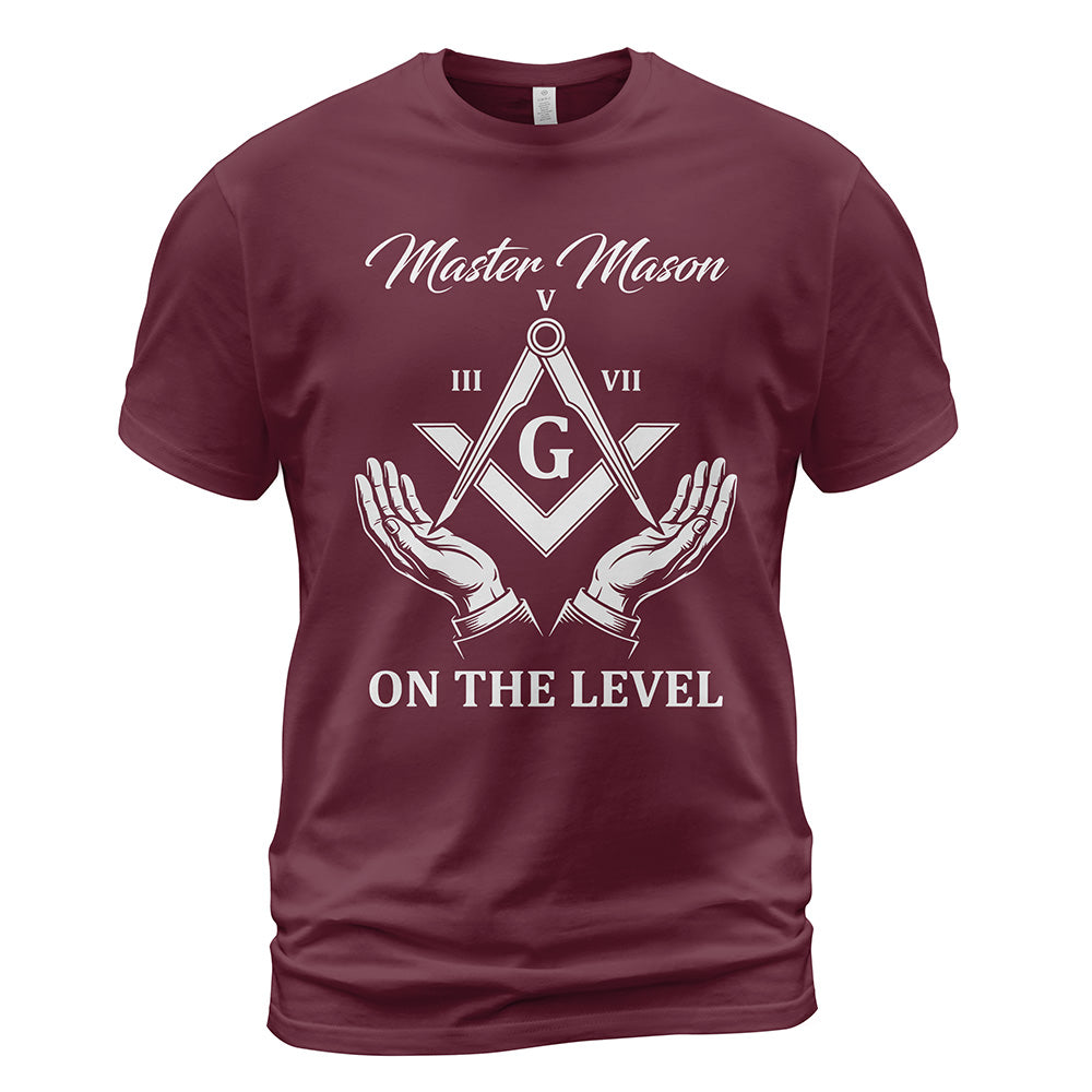 On The Level Master Mason T-Shirt
