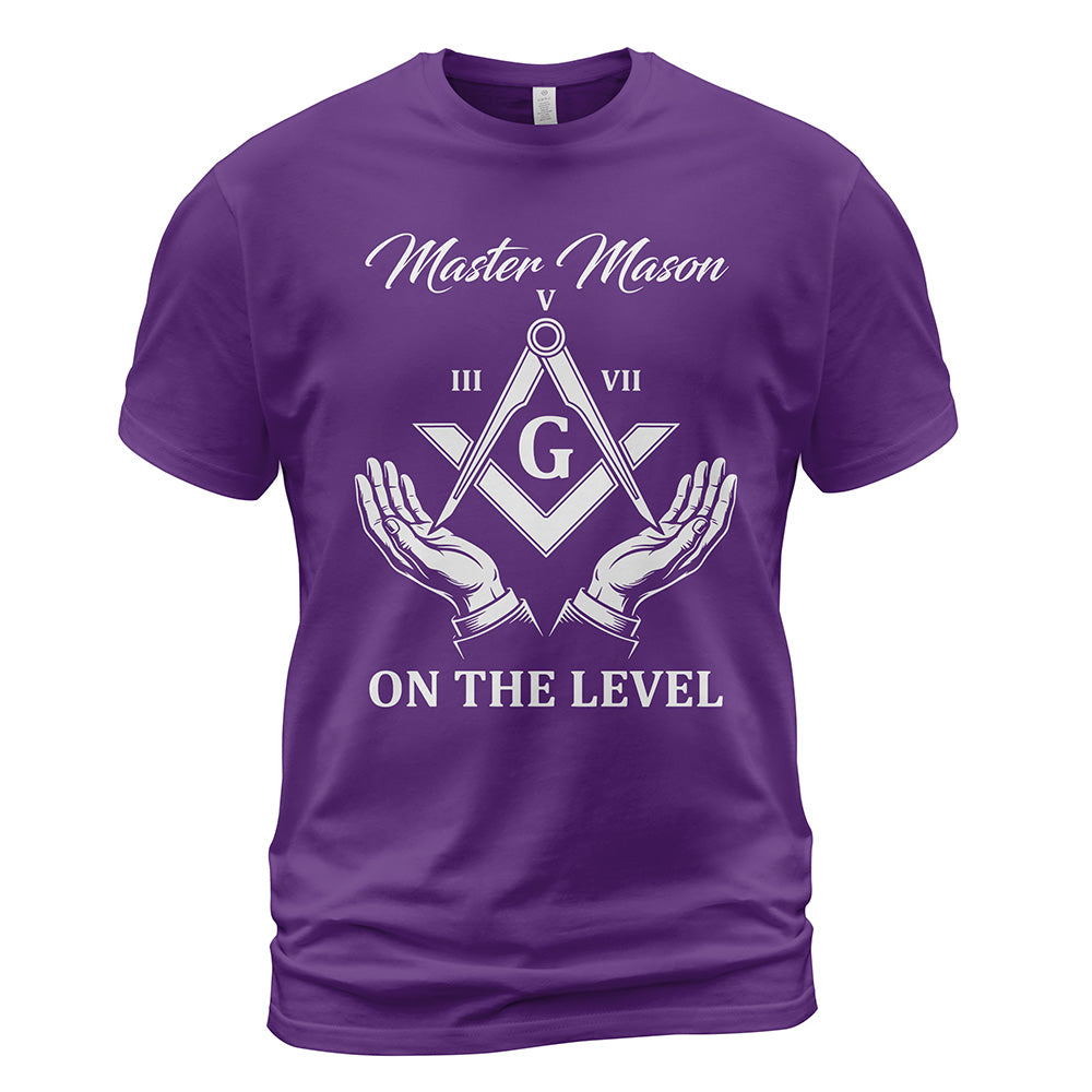 On The Level Master Mason T-Shirt