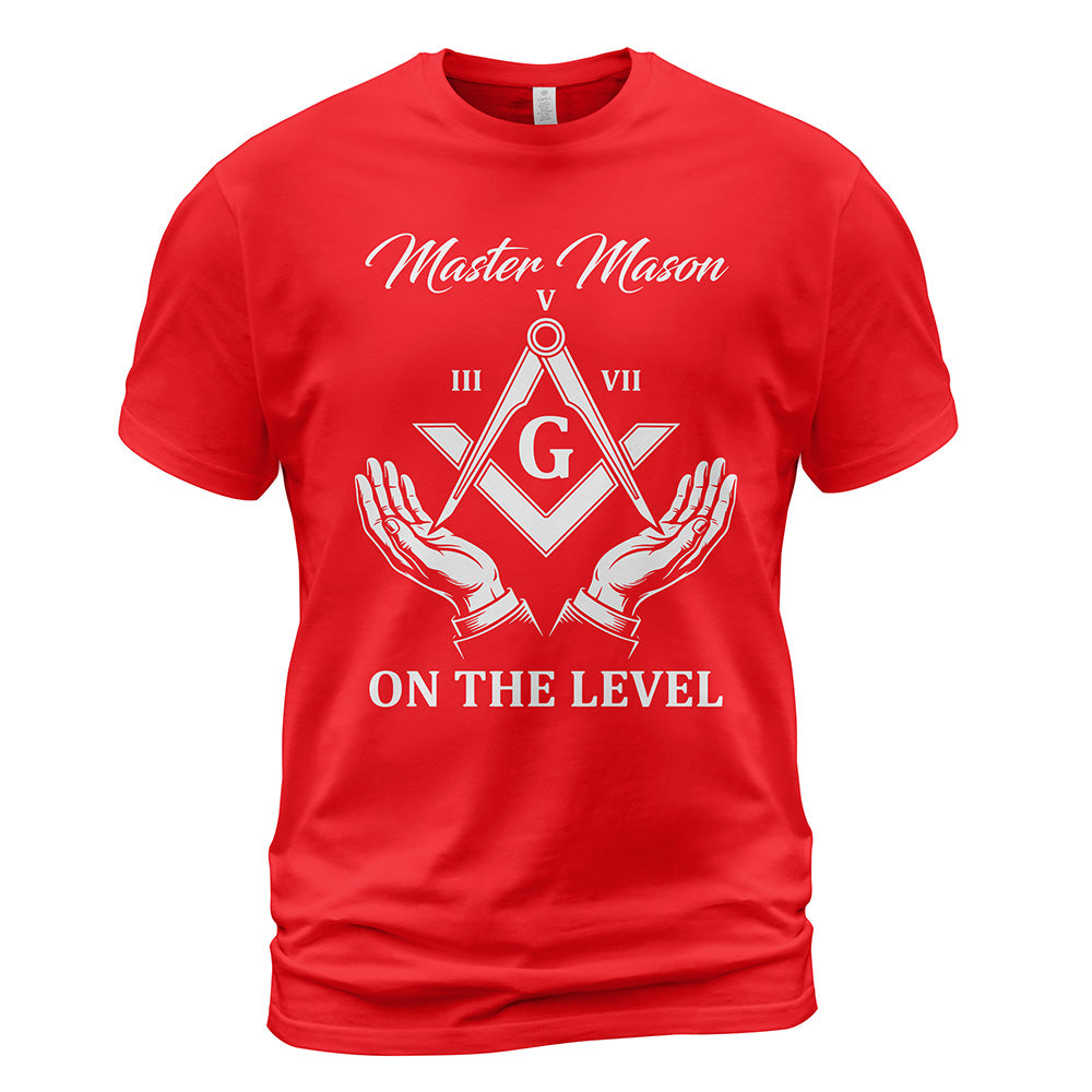 On The Level Master Mason T-Shirt