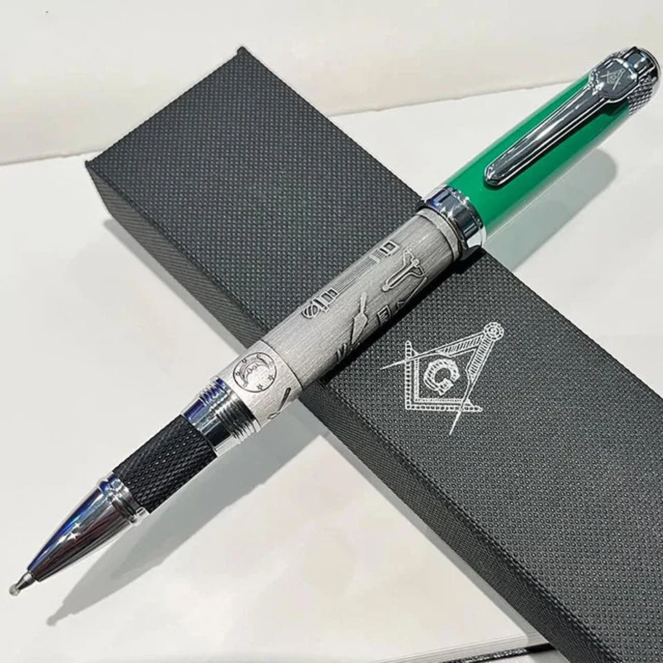 Masonic Rollerball Pen – Engraved Working Tools with Gift Box