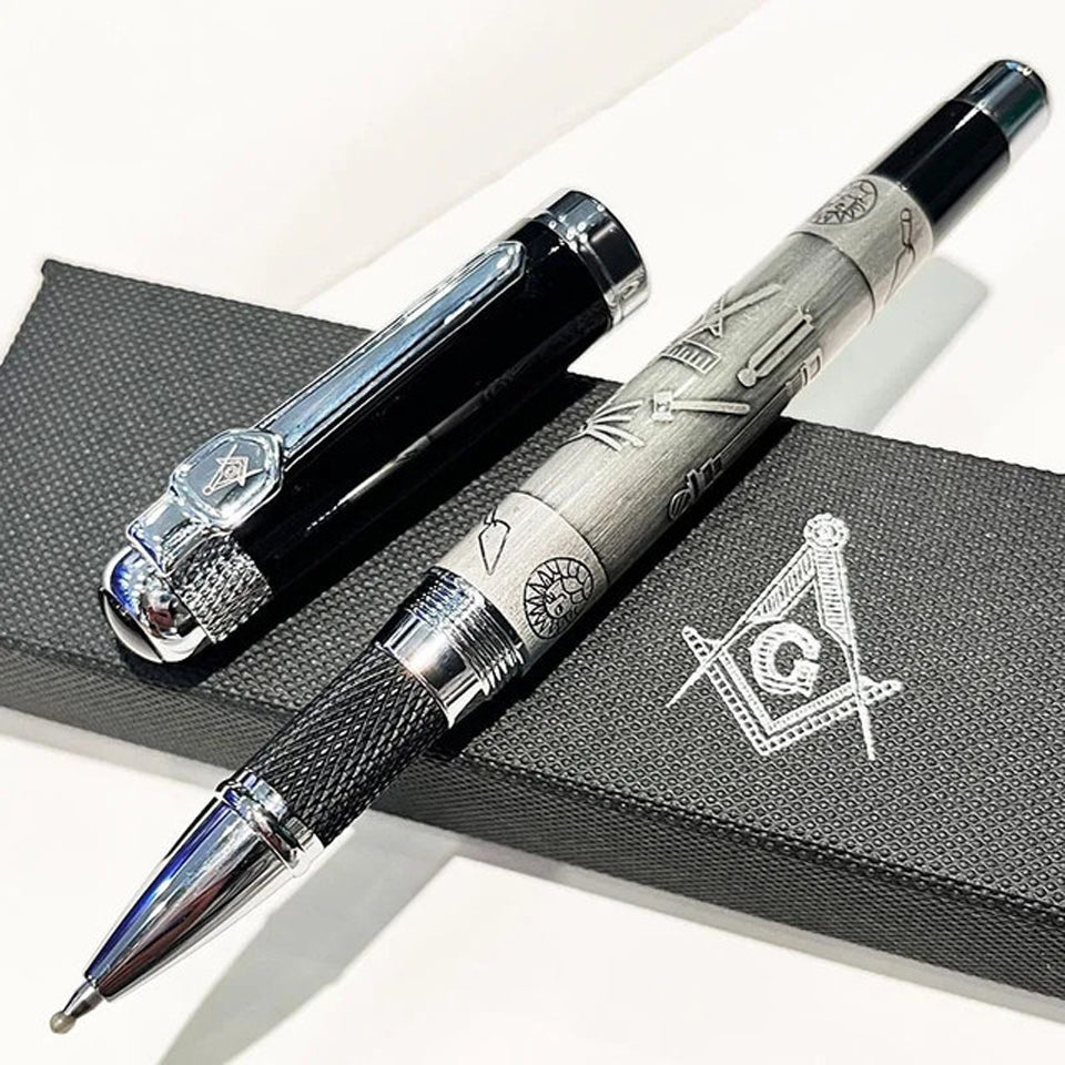 Masonic Rollerball Pen – Engraved Working Tools with Gift Box
