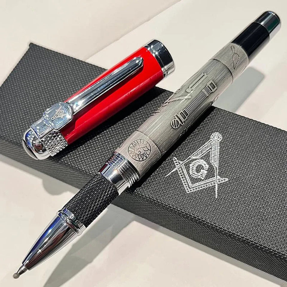 Masonic Rollerball Pen – Engraved Working Tools with Gift Box