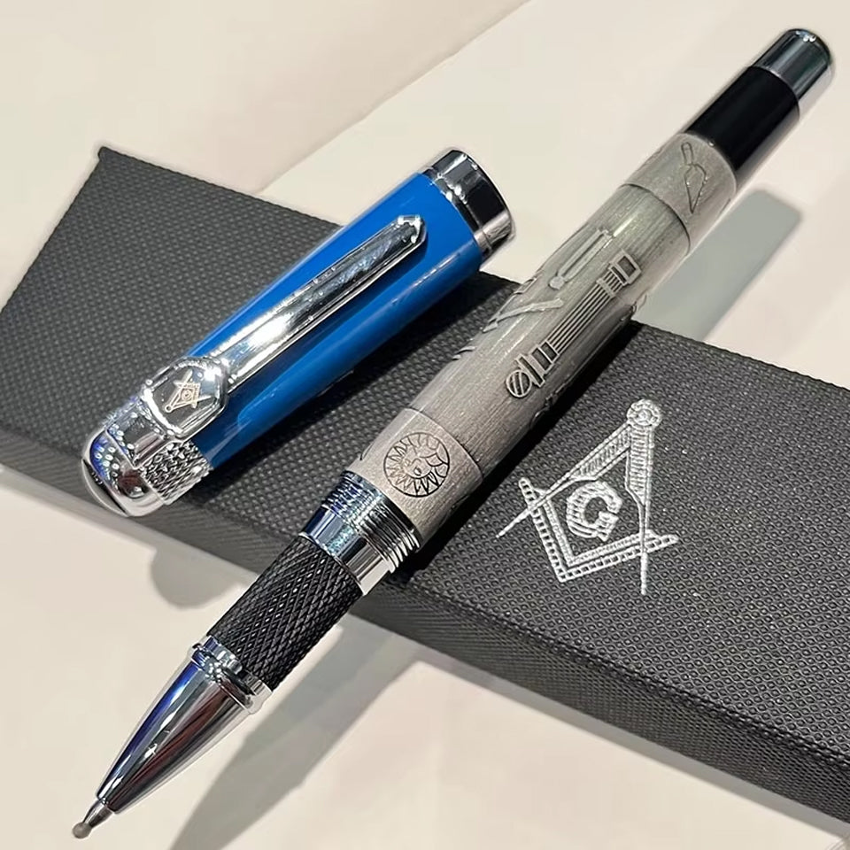 Masonic Rollerball Pen – Engraved Working Tools with Gift Box