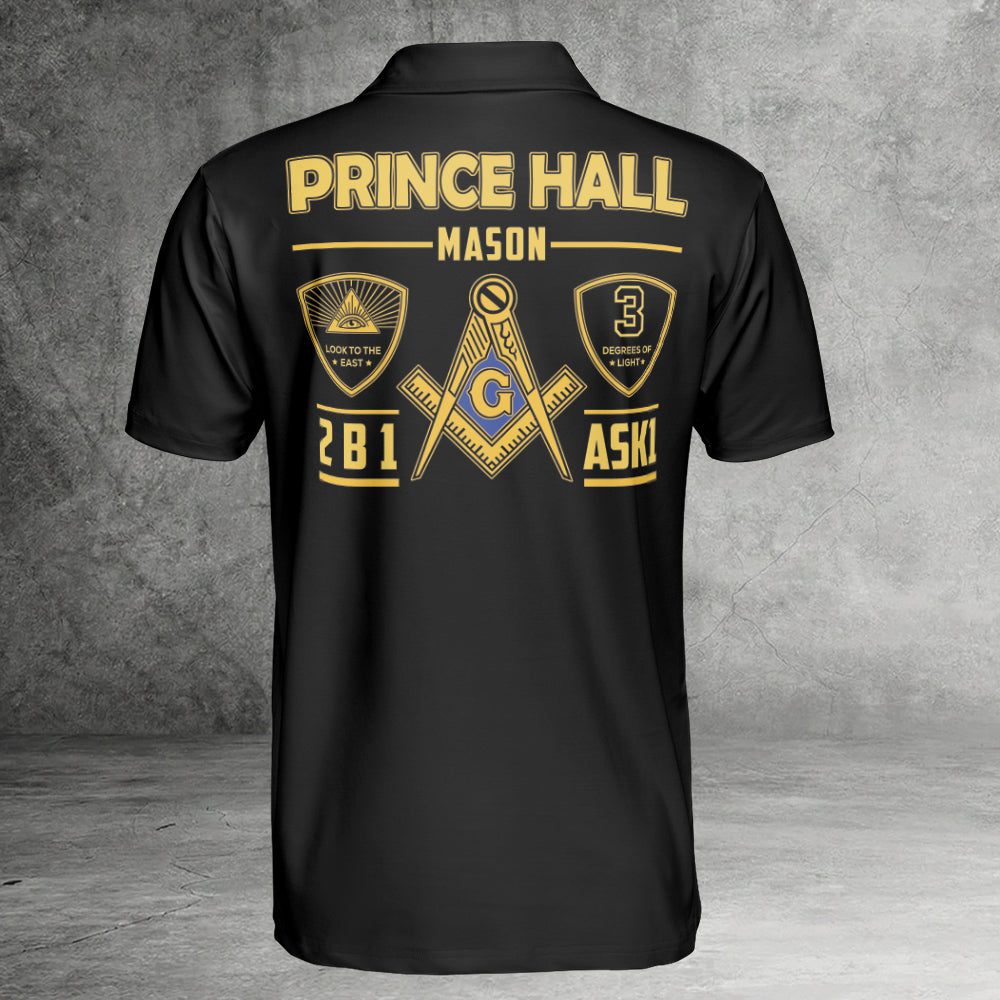 Custom Prince Hall Mason Polo Shirt