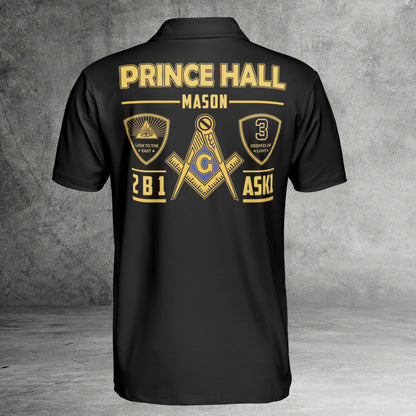 Custom Prince Hall Mason Polo Shirt