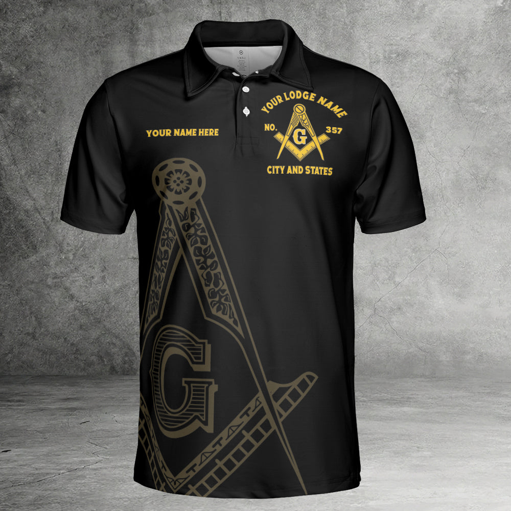 Custom Prince Hall Mason Polo Shirt
