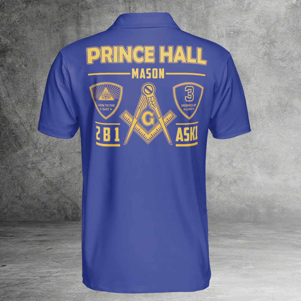 Custom Prince Hall Mason Polo Shirt