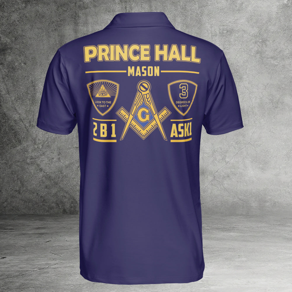 Custom Prince Hall Mason Polo Shirt