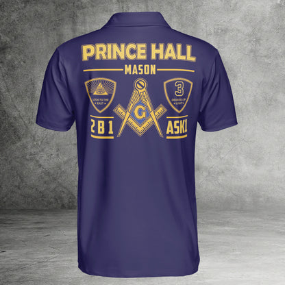 Custom Prince Hall Mason Polo Shirt