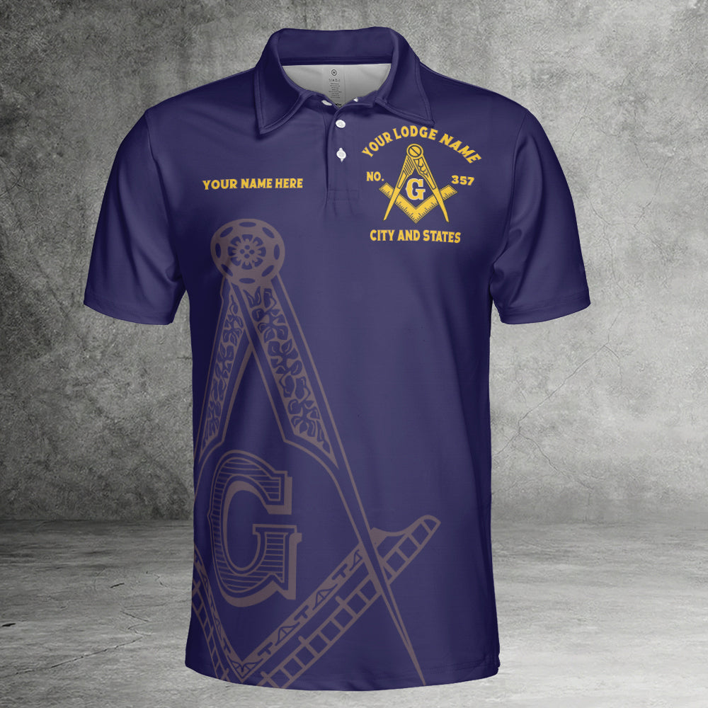 Custom Prince Hall Mason Polo Shirt