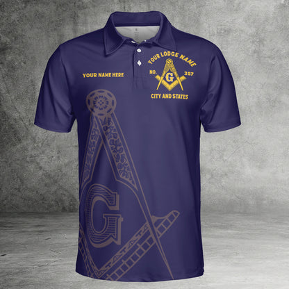 Custom Prince Hall Mason Polo Shirt
