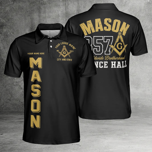 Custom Prince Hall Masonic Polo Shirt