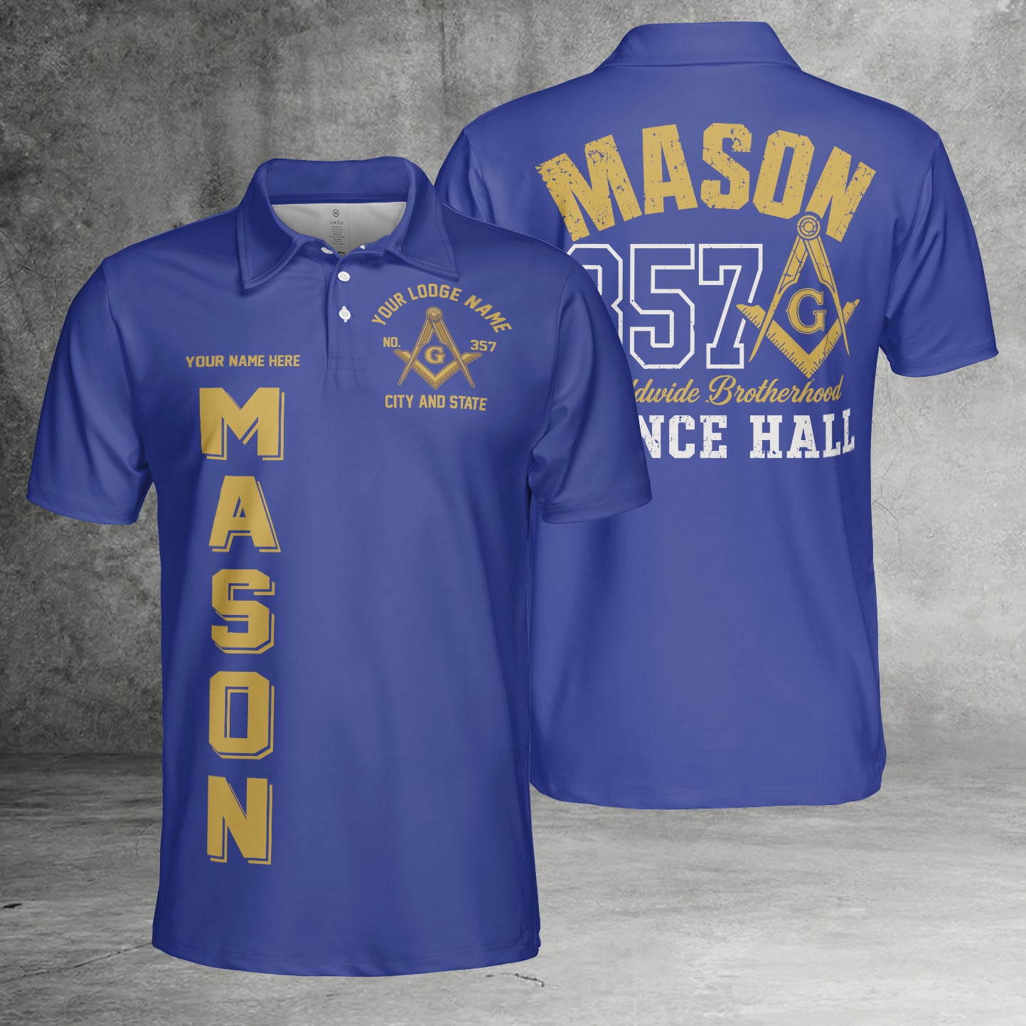 Custom Prince Hall Masonic Polo Shirt