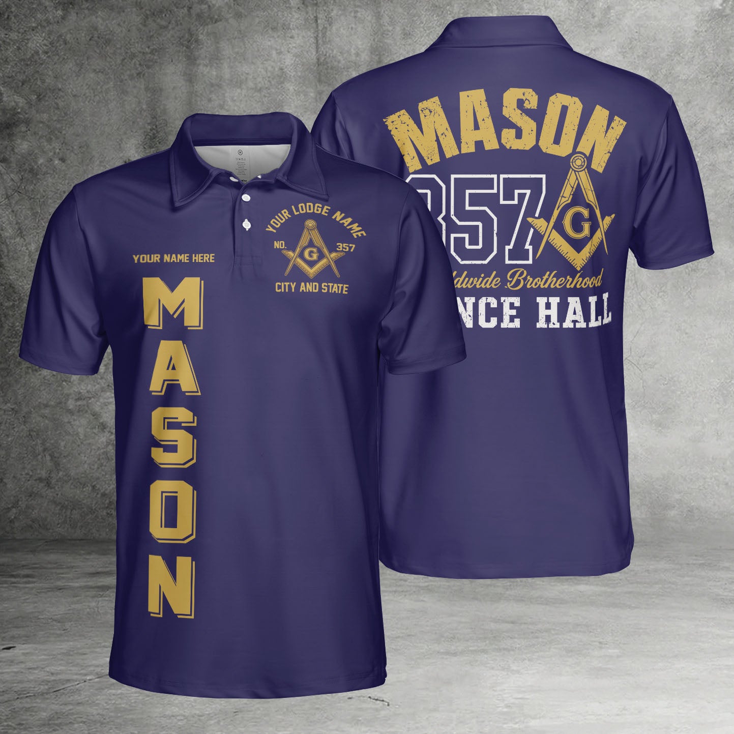 Custom Prince Hall Masonic Polo Shirt