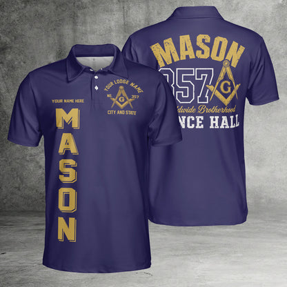 Custom Prince Hall Masonic Polo Shirt