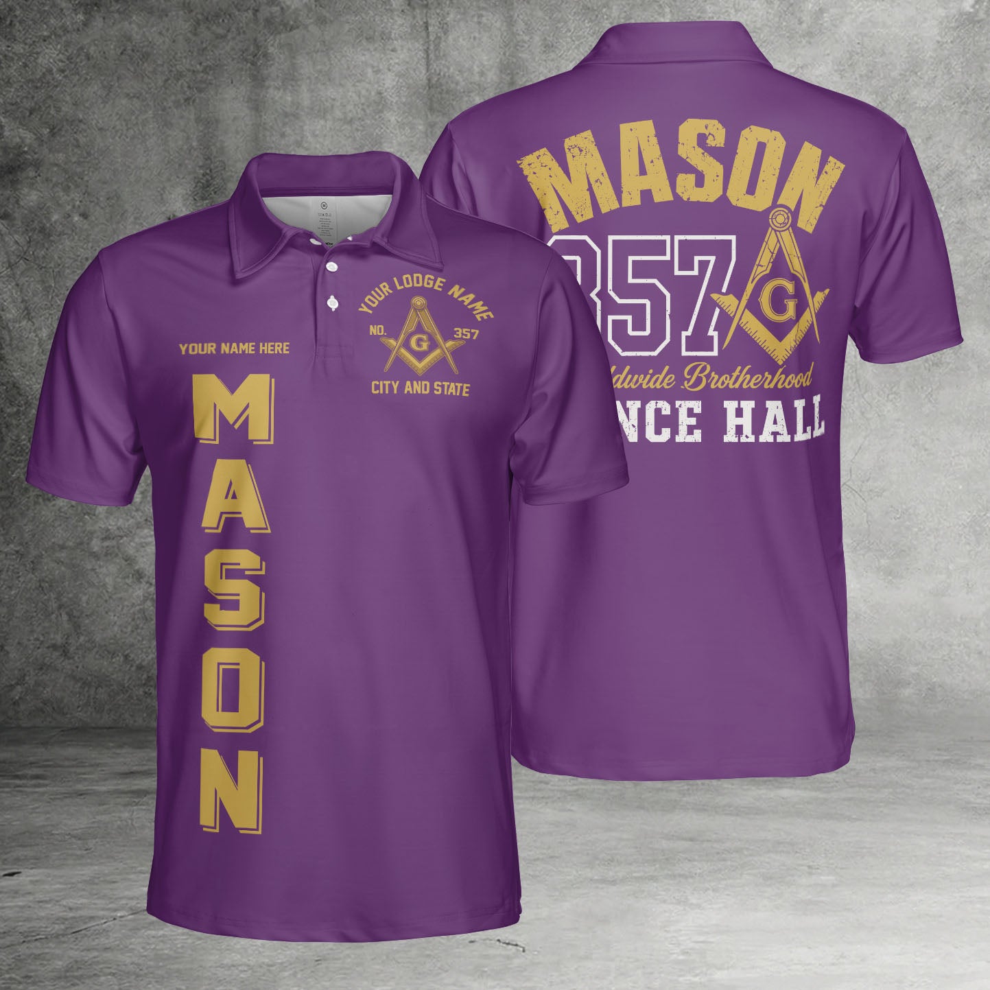 Custom Prince Hall Masonic Polo Shirt