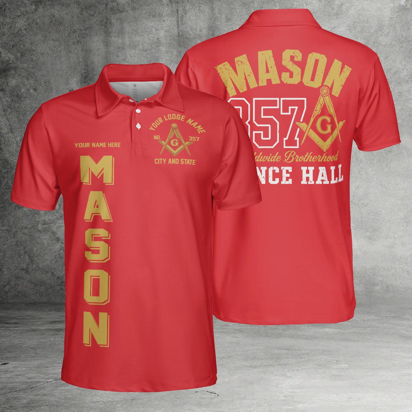 Custom Prince Hall Masonic Polo Shirt