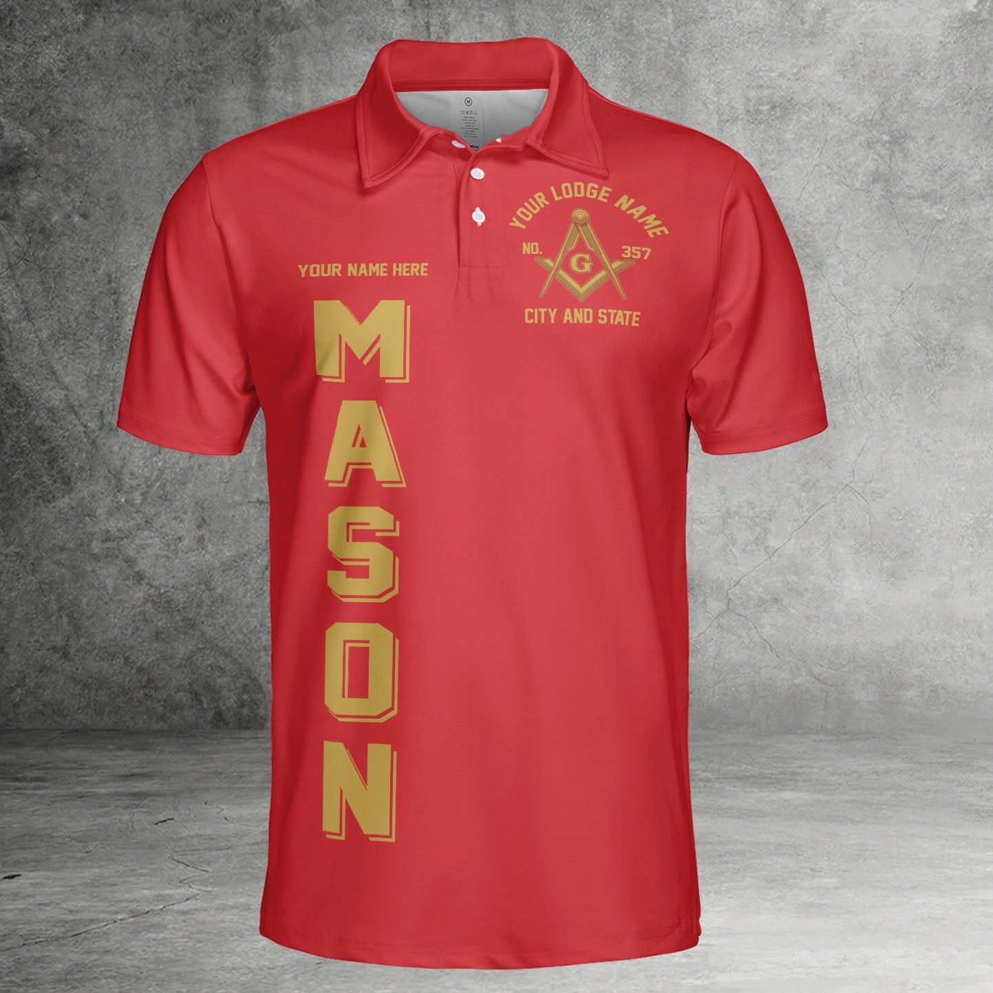 Custom Prince Hall Masonic Polo Shirt