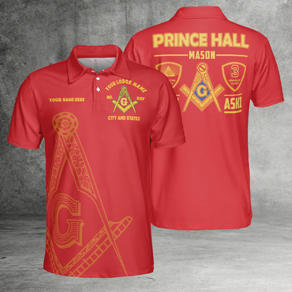 Custom Prince Hall Mason Polo Shirt