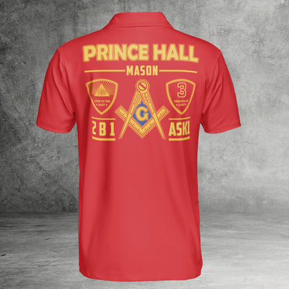 Custom Prince Hall Mason Polo Shirt