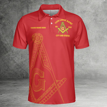 Custom Prince Hall Mason Polo Shirt