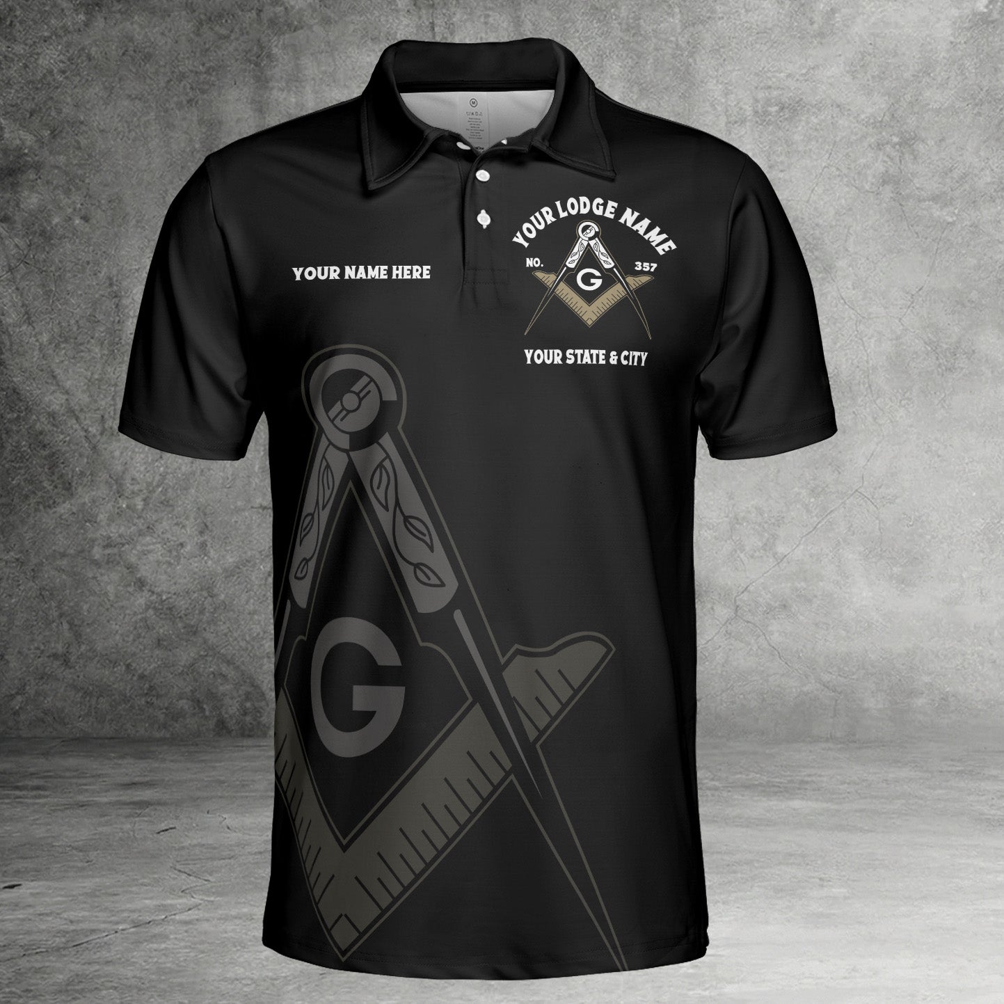 Custom So Mote It Be Masonic Polo Shirt