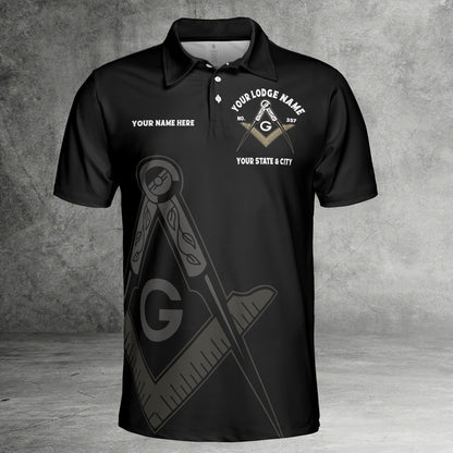 Custom So Mote It Be Masonic Polo Shirt