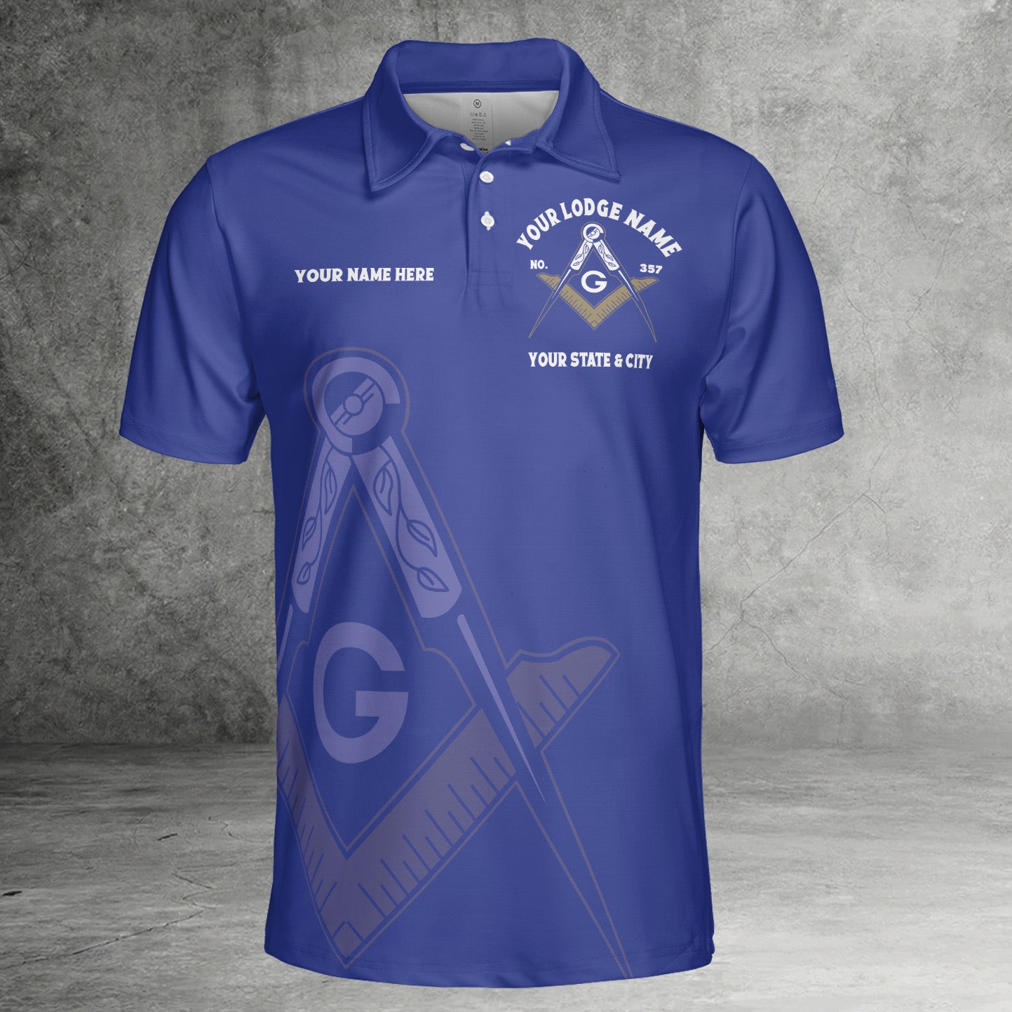 Custom So Mote It Be Masonic Polo Shirt