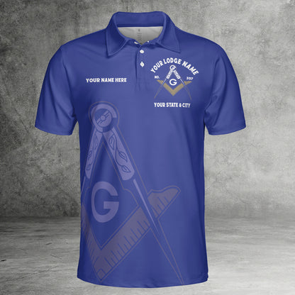 Custom So Mote It Be Masonic Polo Shirt