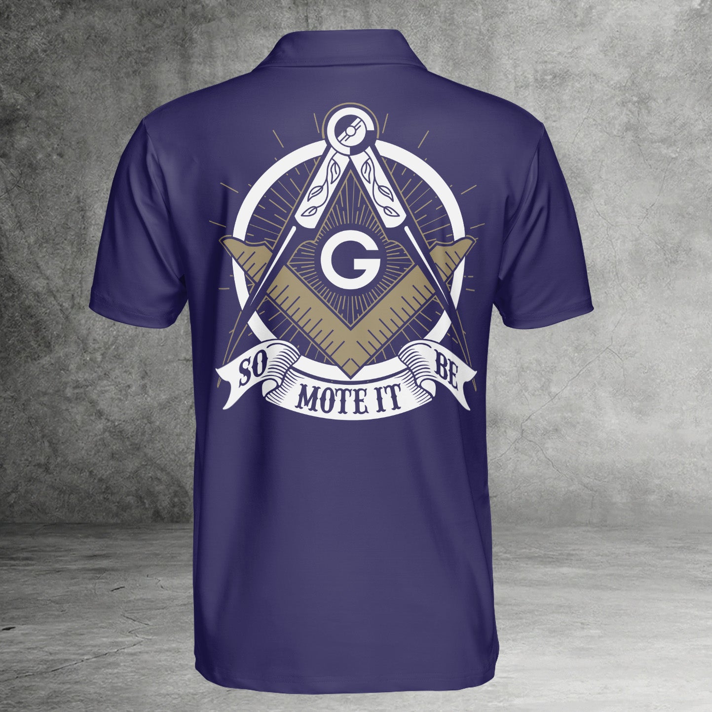 Custom So Mote It Be Masonic Polo Shirt