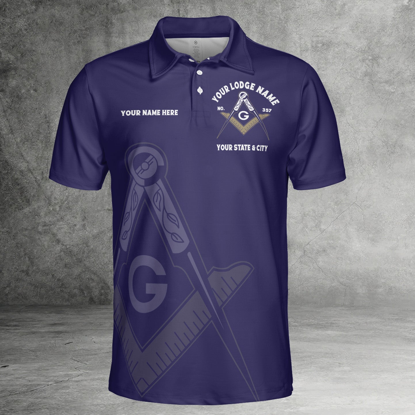Custom So Mote It Be Masonic Polo Shirt