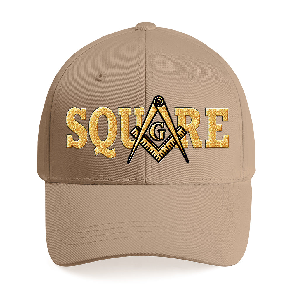 Square Cap - Embroidered