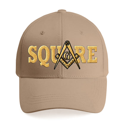 Square Cap - Embroidered